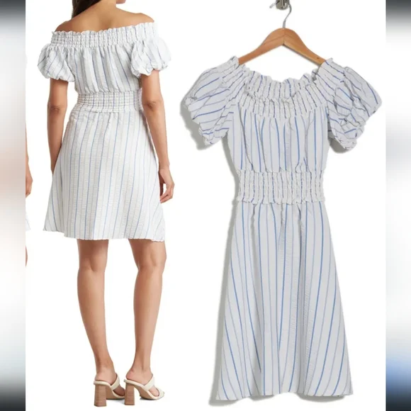 Calvin Klein Off Shoulder Dress - Picture 2 of 5